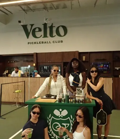Guests at the Velto bar during an event