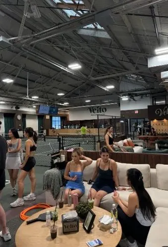 Guests in the lounge during a private event