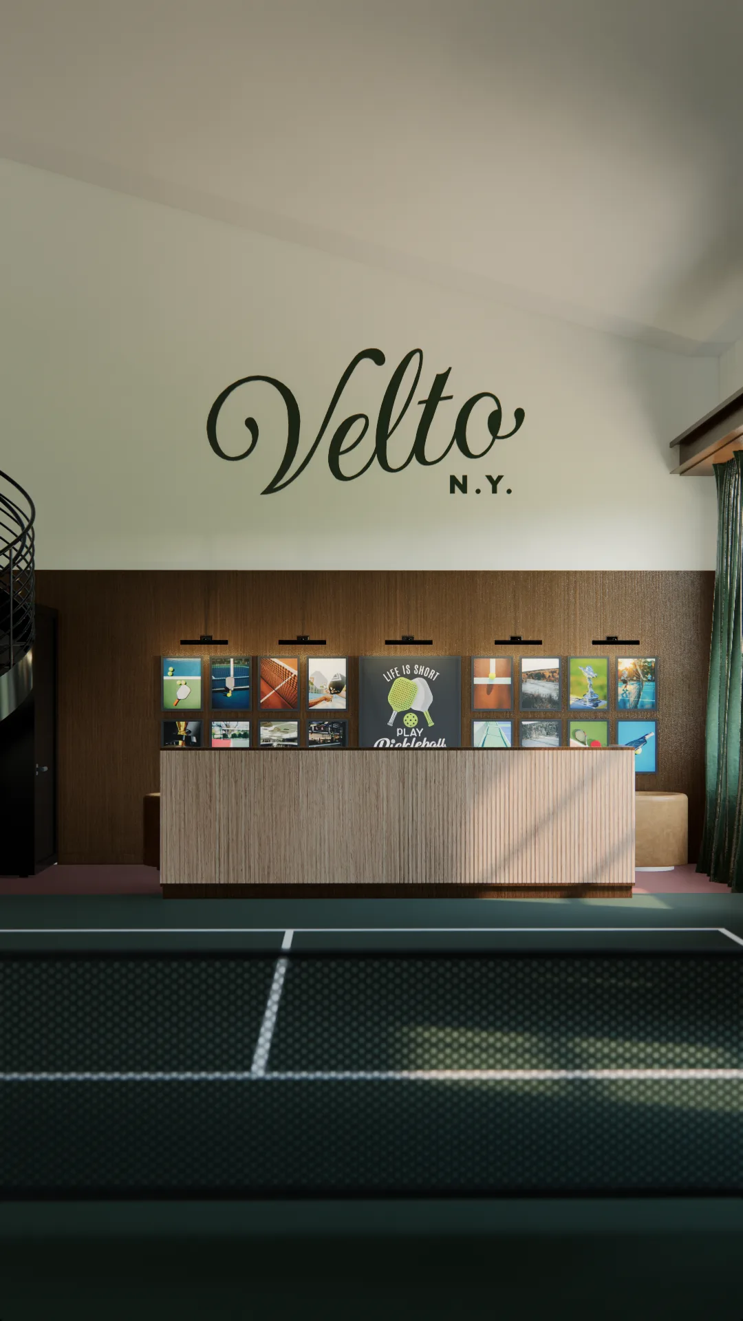 Velto indoor pickleball courts interior