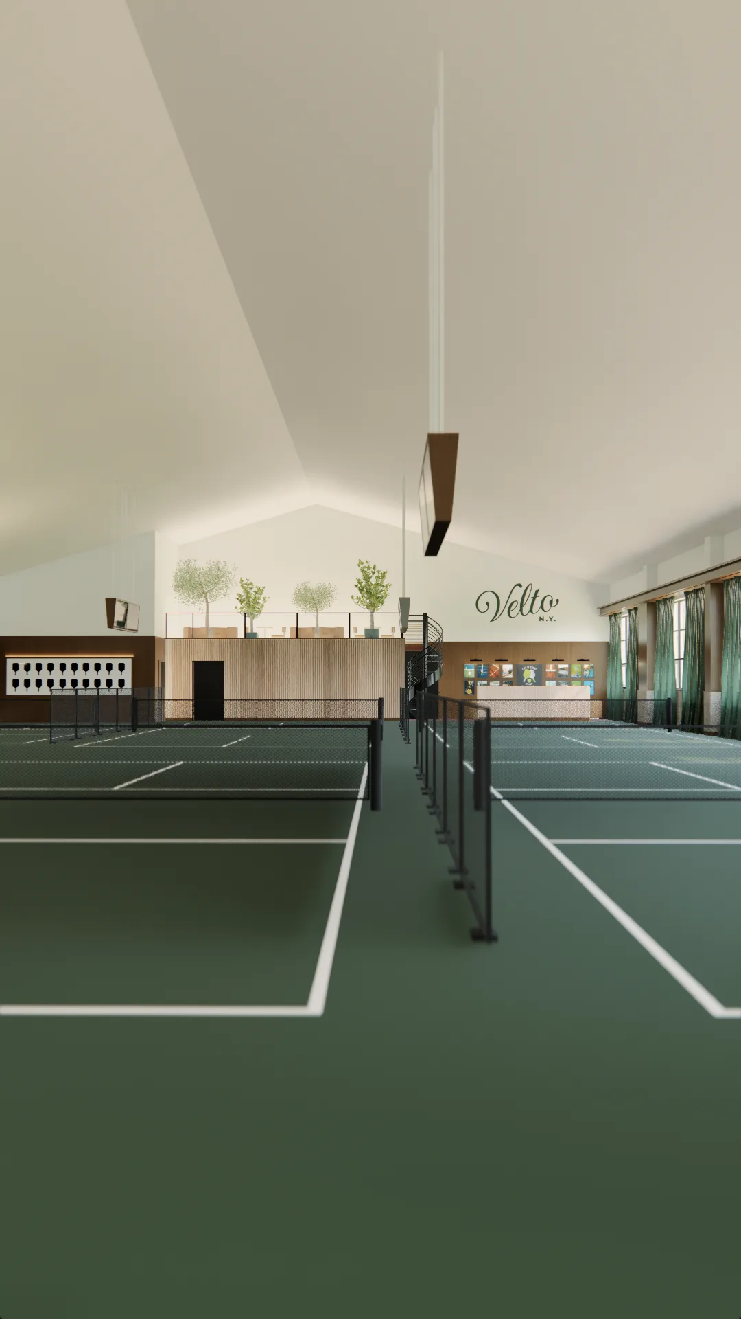 Velto corporate event courts setup